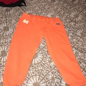 Orange Pink VS sweatpants